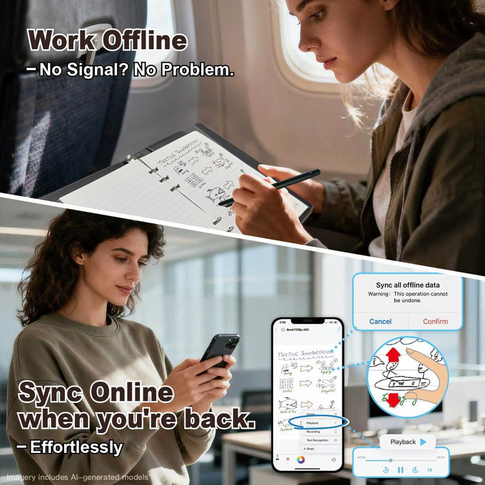 Ophayapen Smart Pen & Smart Digital Notebook| Real-time Mobile Sync