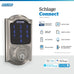 Schlage Connect Smart Deadbolt Lock with Camelot Trim, Satin Nickel