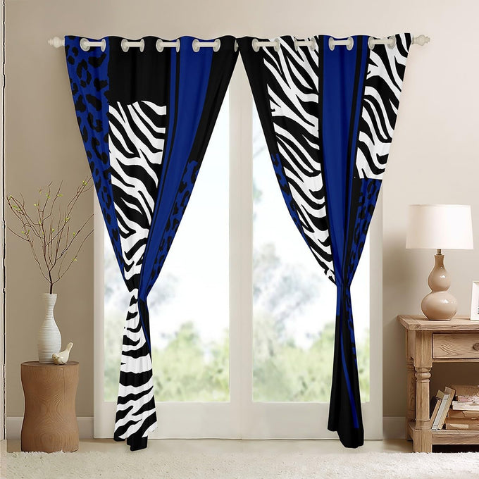 Feelyou Leopard Zebra Cheetah Curtains Living Room 2 Panels 52 x 84 Inch