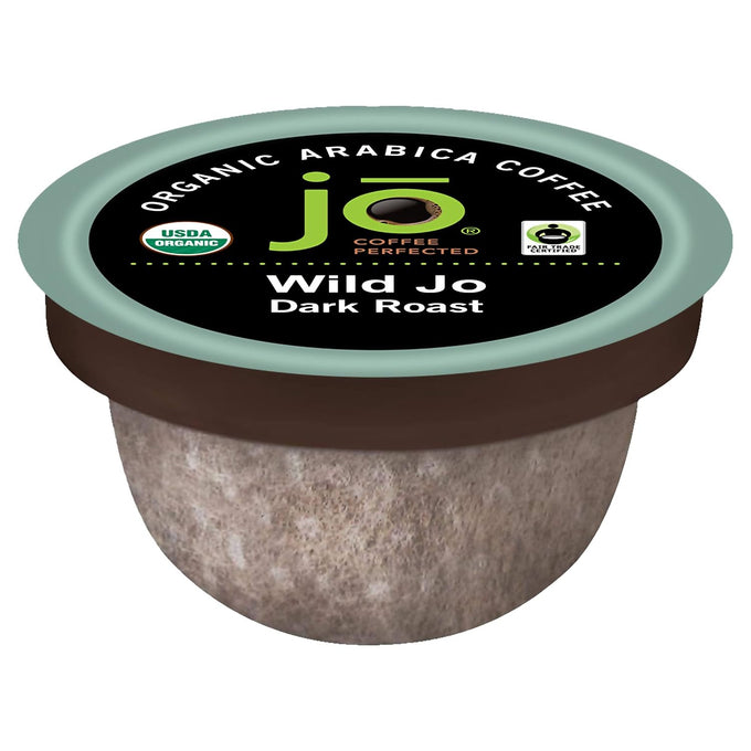 WILD JO: 36 Cups Organic Compostable Pods for Keurig, Dark French Roast