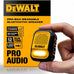 DEWALT Mini Wearable Bluetooth Speaker, Clip-On Jobsite Pro (Yellow)