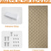RYB HOME Thick Quilted Thermal Insulated Door Curtain for Winter, W42 x L86