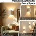 Travertine Wall Sconce Natural Stone Square Up Down Light Bedroom Hallway