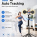 UBeesize 70" Auto Face Tracking Phone Tripod for iPhone & Camera with Light