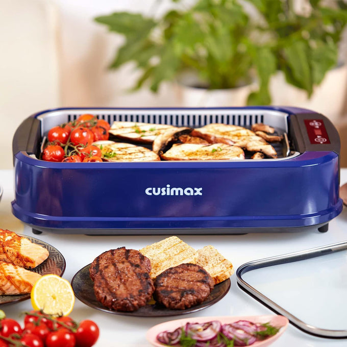Smokeless Grill, CUSIMAX Electric Indoor Grill Griddle Portable Korean BBQ