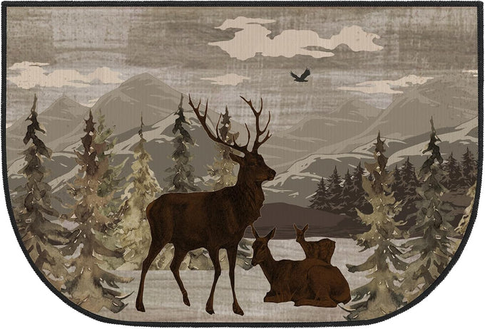 Demissle Fireplace Hearth Rug, Bear, 24 x 59 Inch