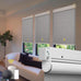Motorized Automatic Cordless Roller Shades - Electric Blinds with Remote Control, Smart Blinds (Grey, 34 x 72)