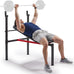 Sunny Health & Fitness Weight Bench & Squat Rack for Strength Training