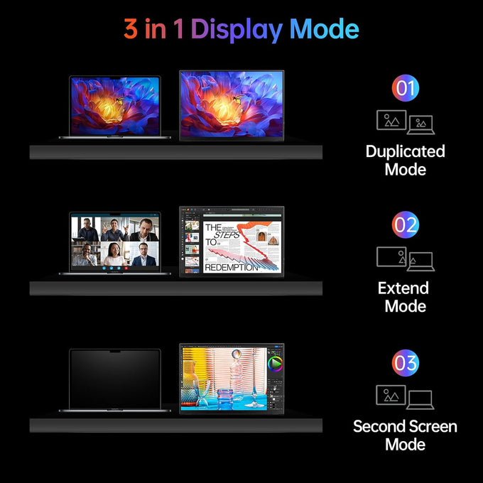 VILVA 14" 1200p USB-C HDMI HDR Portable Monitor