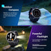 Military Smart Watch for Men(Answer/Make Calls),Outdoor Smartwatch with 100 Days Battery/Flashlight/Compass/Heart Rate/SpO2/Sleep Monitor/2 Straps, Rugged Fitness Watch for iPhone/Android Phones