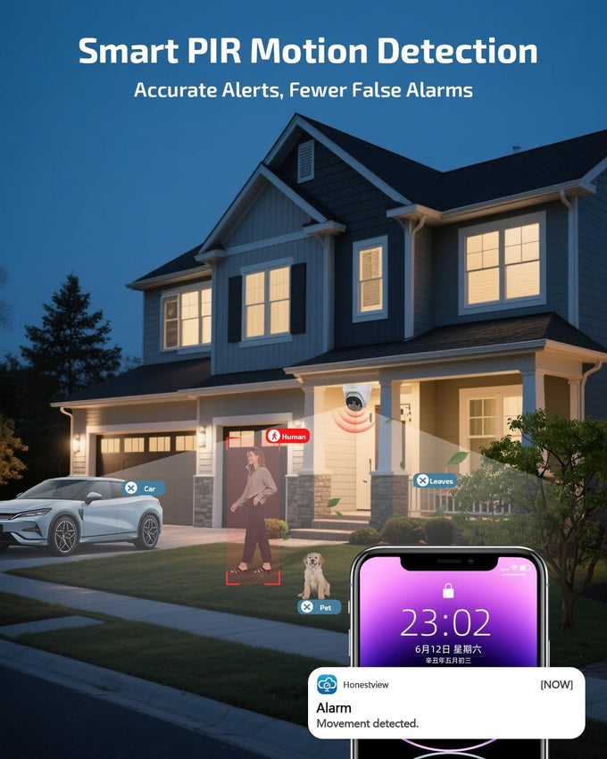 4K Wired Security Camera System Outdoor, POE Video Surveillance Systems