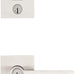 Kwikset 991 Halifax Keyed Entry Lever and Single Cylinder Deadbolt Combo Pack Featuring SmartKey and Microban in Matte Black