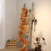 FUIN Blanket Ladder, 57in Wood Rustic Decorative Ladder, Light Gray