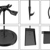 Fire Beauty 5Pcs Iron Fireplace Tools Set 31 Inch Indoor Fire Pit(Black)