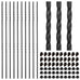 1/2" Wrought Iron Oval Balusters - Hollow Square Balusters-10p