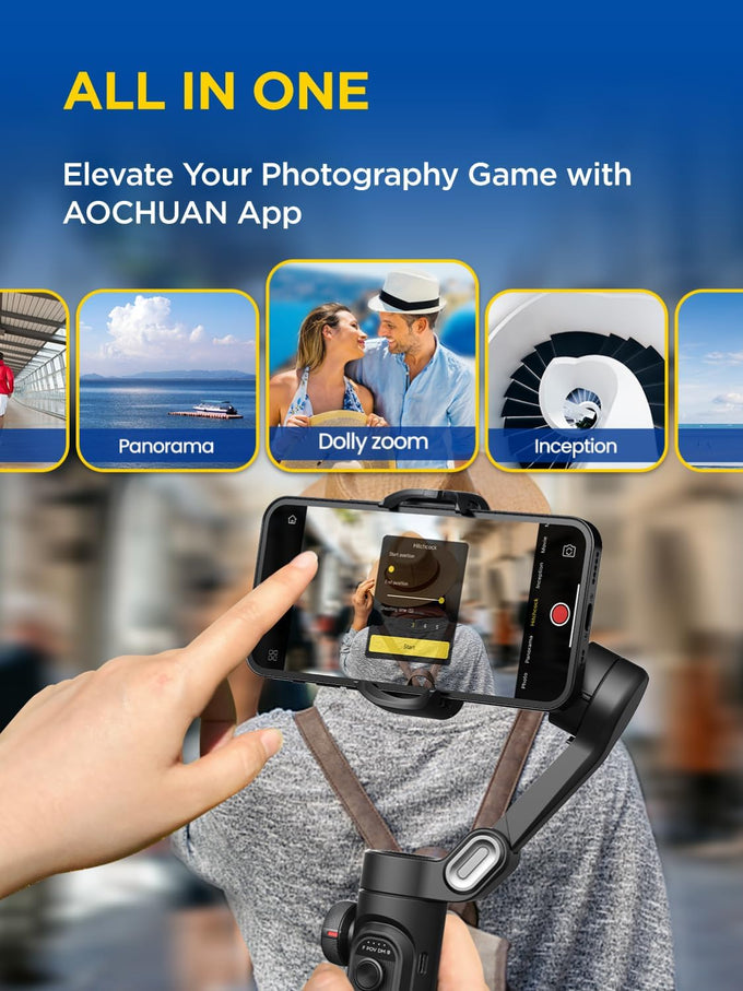 AOCHUAN Smart XE w/Focus/Object Track Gimbal Stabilizer for iPhone Gimbal