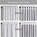 MYSKY HOME Blackout Curtains White Pom Pom for Kids Bedroom 54 Inch Pack-2