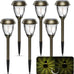 XMCOSY+ Solar Pathway Lights Outdoor 6 Pack, 2 Lighting Solar Garden Lights