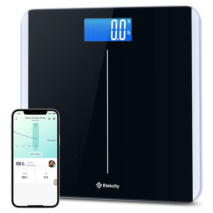 Etekcity Smart Scale for Body Weight and Fat, BMI, FSA Eligible, Black