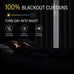 ChrisDowa Tan Blackout Curtains 102 Inches Long 2 Panels for Bedroom