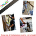 Contemporary Rectangle Stair Wrought Iron Balusters (Contractor 10-Pack) Modern Hollow Metal Railing Spindles (Real Satin Black not Matte)