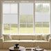 Cellular Shades Cordless, Blackout Top Down Bottom Up Honeycomb Blinds 2-in-1 Day Night Cellular Blinds, Custom Size Pull Down Pleated Accordion Shades for Windows (White, 26-27"W x 41-48"H)