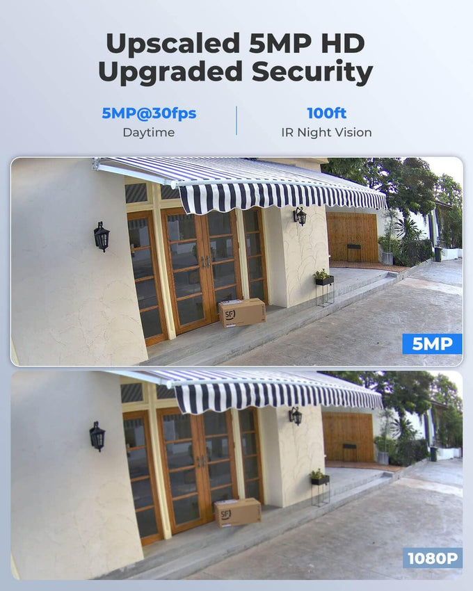 REOLINK PoE Security Camera RLC-510A(Pack of 2), 5MP Home Surveillance