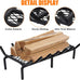 24 Inch Fireplace Grate with Ember Retainer,Cast Iron Fireplace Log Grate,Fireplace Log Holder,Heavy Duty Solid Steel Fireplace Wood Holder,Wood Stove Wrought Rack for Indoor Hearth Outdoor Fireplace