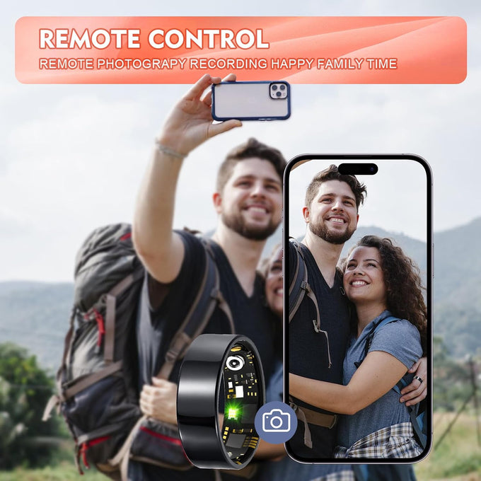 Smart Ring | Blood Pressure, HR, SpO2 & Sleep Tracker | No Sub