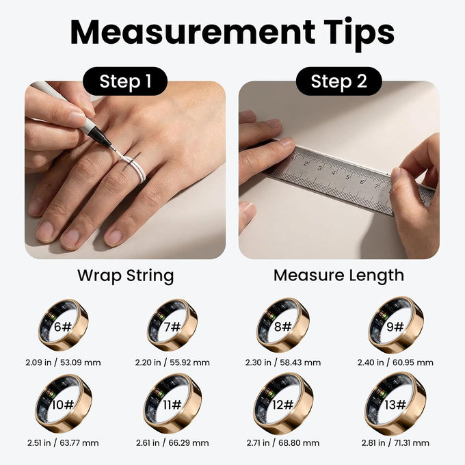 PAXAM Smart Ring for Women & Men Health & Fitness Tracker