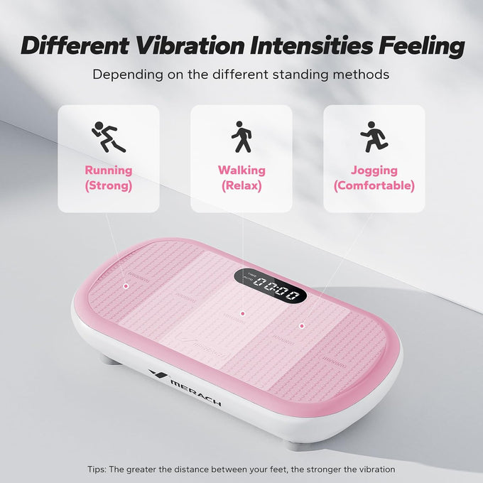 Merach CV40 Curved Vibration Plate Exercise Machine with 440lbs Capacity