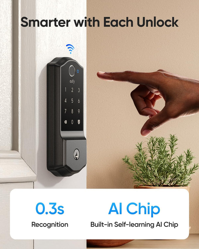 eufy Security Smart Lock C220, Fingerprint Keyless Entry Door Lock