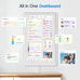 Kinstone 15.6" Digital Calendar, No Subscription Smart Calendar - White