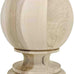 Highland Manor Wood Products Massive Kline Ball Finial - 8 1/4" Tall x 5 7/8" Wide - Unfinished Round Wooden Finial for Indoor Use - Perfect for Staircases or Bed Posts - (1 Finial) (Pine)