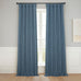 Faux Linen Extra Wide Curtains (1 Panel) - 100W X 108L, Khaki Green