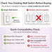 LANBON Smart Light Switch,1/2/3 Gang,3 Way for Whole House, LCD Magic Panel by WiFi Mesh Never be Offline, 2.4G Wi-Fi Smart Switch Compatible with Alexa&Google Home, Neutral Wire Required,L8-HS-White