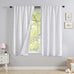 MYSKY HOME Blackout Curtains White Pom Pom for Kids Bedroom 54 Inch Pack-2