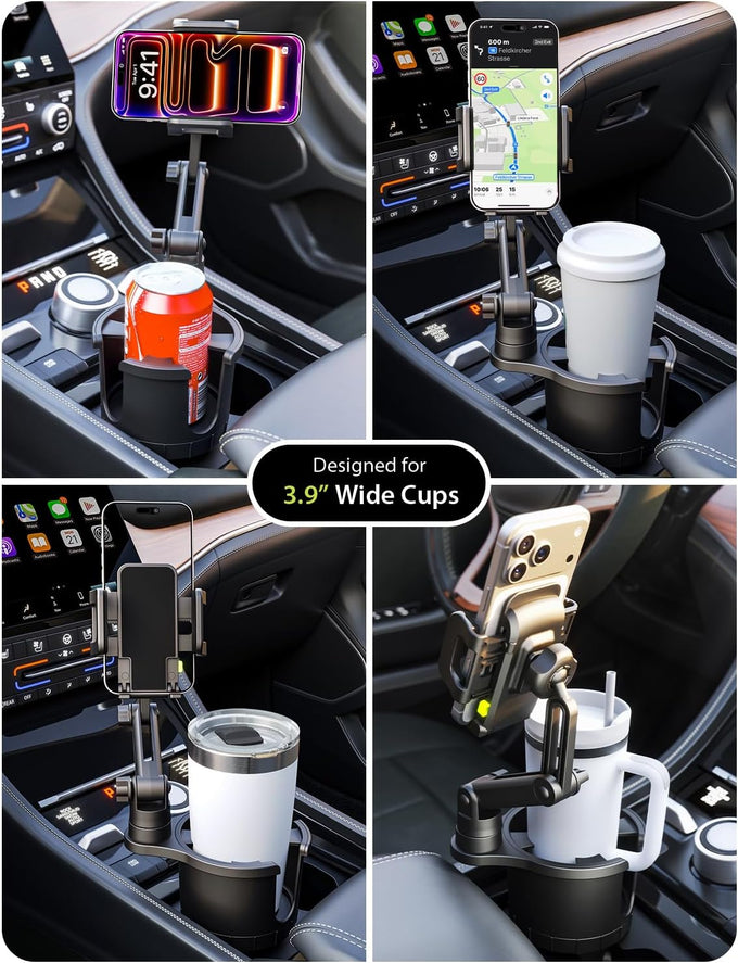 Bracketron Cup Holder Phone Mount for Car, TripGrip Truck Phone Holder