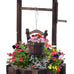 Notume Garden Wooden Decor Rustic Wishing Well Planter Outdoor Home Décor for Patio, Upgrade Wishing Well Garden, Yard Hanging Bucket Patio Lawn Backyard Home Decor