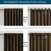 PRIMROSE Brown Velvet Curtains 108 inch Long for Living Room,Set of 2 Panels Blackout Rod Pocket Back Tab Window Treatment Room Darkening Heavy Decorative Curtains Drapes for Bedroom