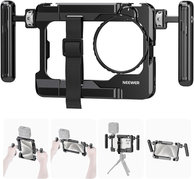 NEEWER Upgraded Phone Rig Vlogging Kit, Video Stabilizer, PA009