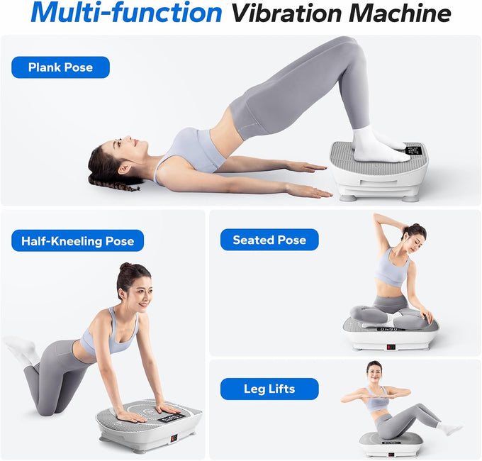 MERACH CV30 Pro Curved Vibration Plate Exercise Machine, Powerful & Quiet