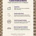 DEXI Jute Door Mat 24x36, Leaf Shaped Inside Entry Mat, Beige