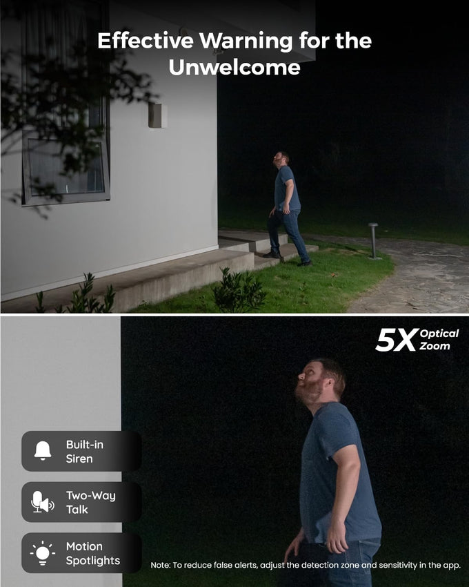 REOLINK PoE Security Camera RLC-811A 5X Optical Zoom, 4K Color Night Vision