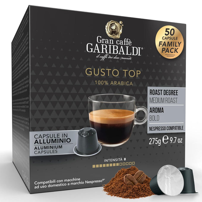 Gran Caffè Garibaldi Espresso Pods, Gusto Intenso, 200 Count