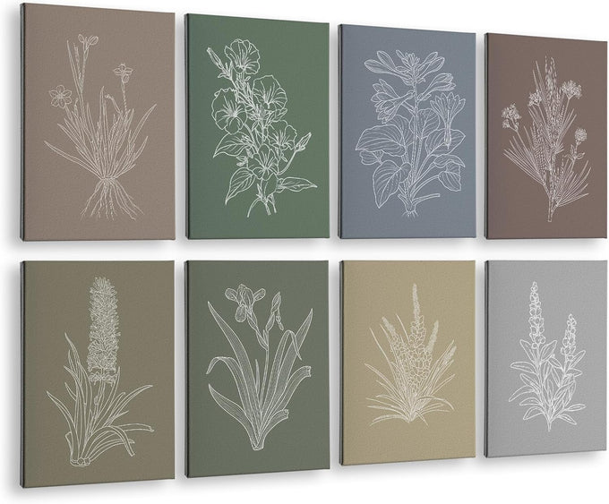 VIYYIEA Art Acoustic Wall Panel, Boho Botanical Sound Absorbing Panels