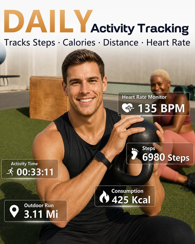 MorePro Health Fitness Tracker - 24/7 Heart Rate Monitor & Activity Tracker