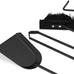 Relaxdays 5-Piece Fireplace Companion Set Cast Iron Utility Accessories, Modern, Stand, Tongs, Shovel, Poker and Broom, Grey, 15 x 23 x 66 cm
