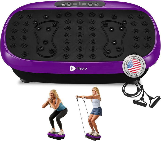 Lifepro HexaPlate Vibration Plate Exercise Machine with Magnetic Acupoints