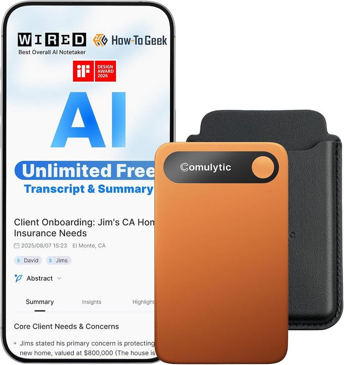 Comulytic Note Pro AI Voice Recorder, AI Meeting Recorder and Note Taker